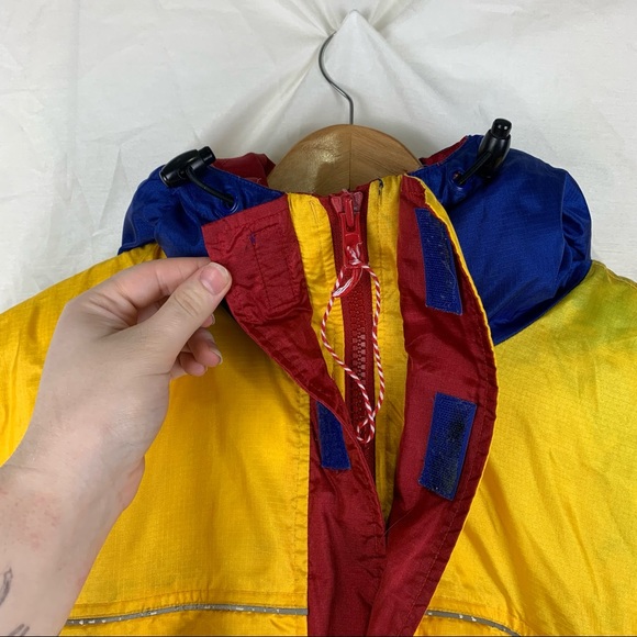 Vintage Tommy Hilfiger Down Filled Parka in Yellow Multi, Size: Small - Picture 9 of 16